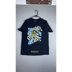 24KARATS Shirt Mens Large Blue Naruto Sasuke Anime Graphic Tee T-Shirt Tagless